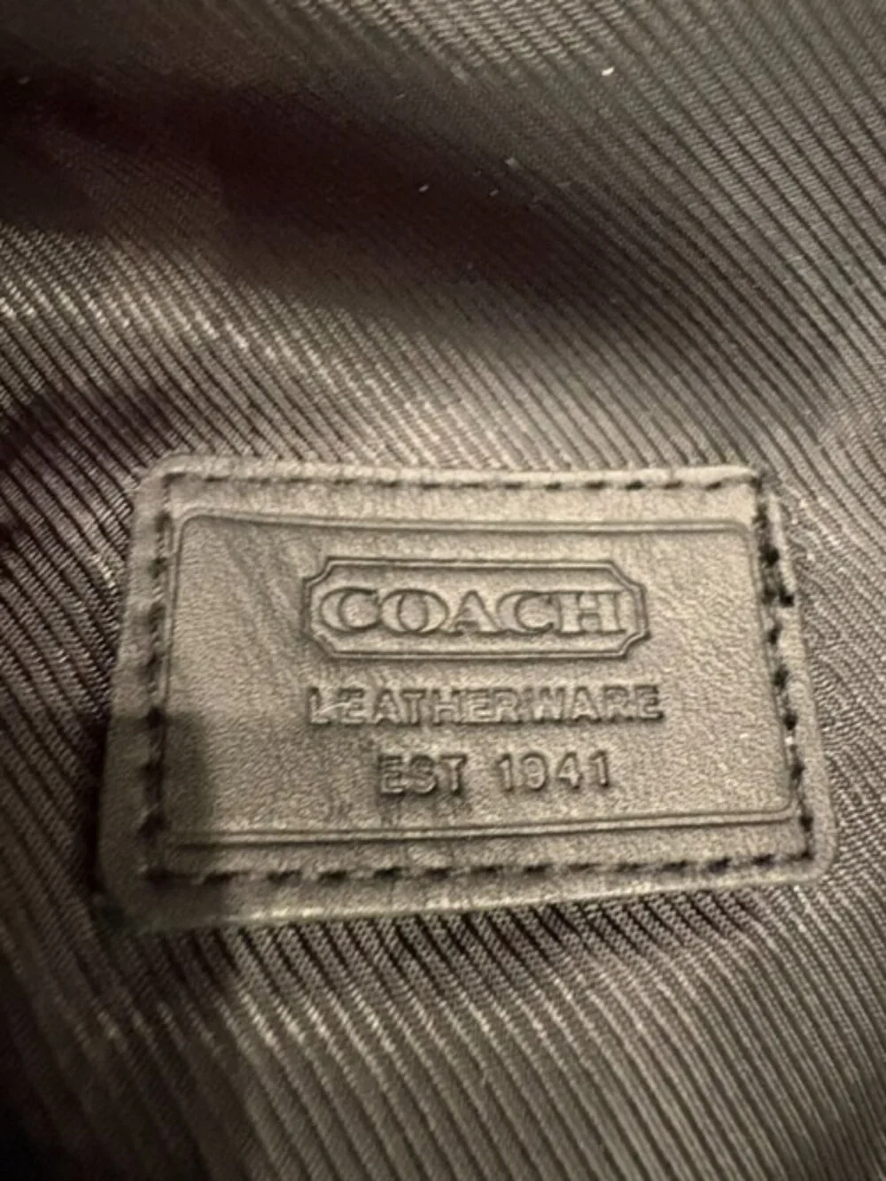 Coach Vintage Sig Crusher Bucket Hat in Black, Size M/L